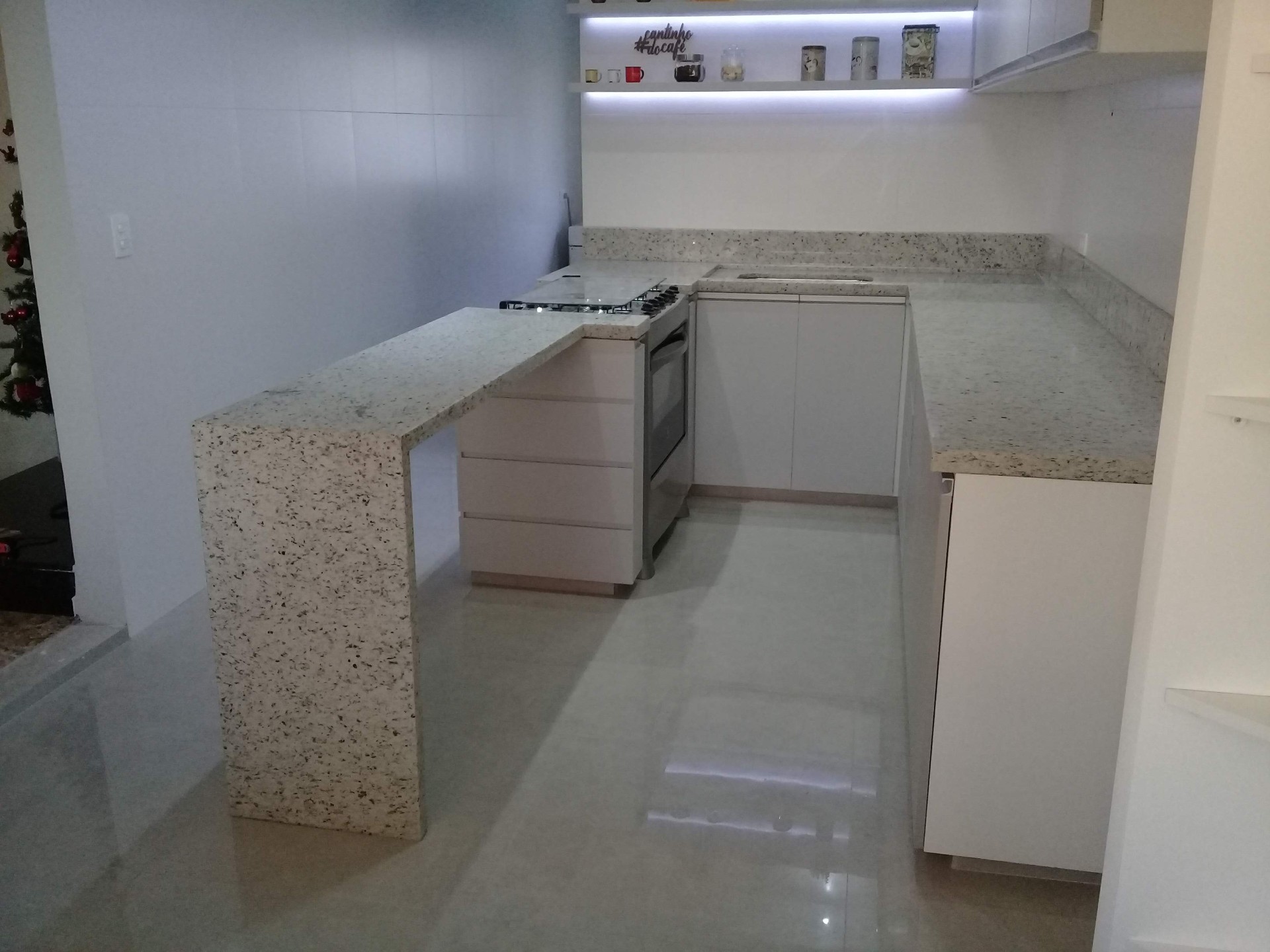 Cozinha Península Branca