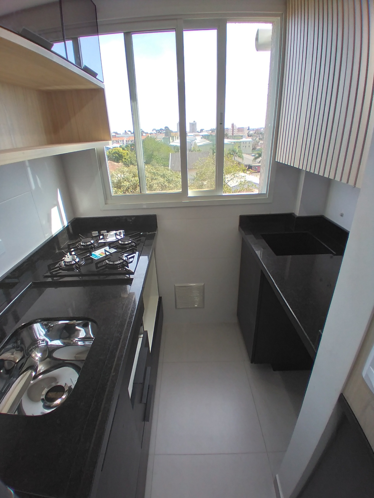 Cozinha Corredor Preto